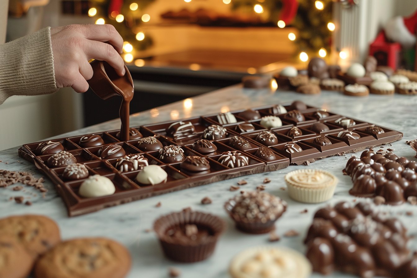 Découvrez comment réaliser vos propres chocolats de Noël