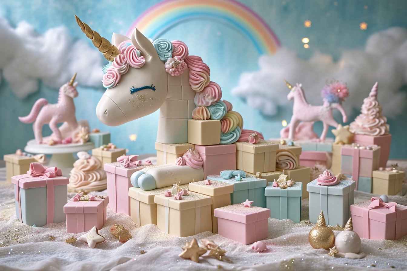 Faire un gâteau de boites-cadeau Licorne : étapes et astuces pour réussir cette création magique