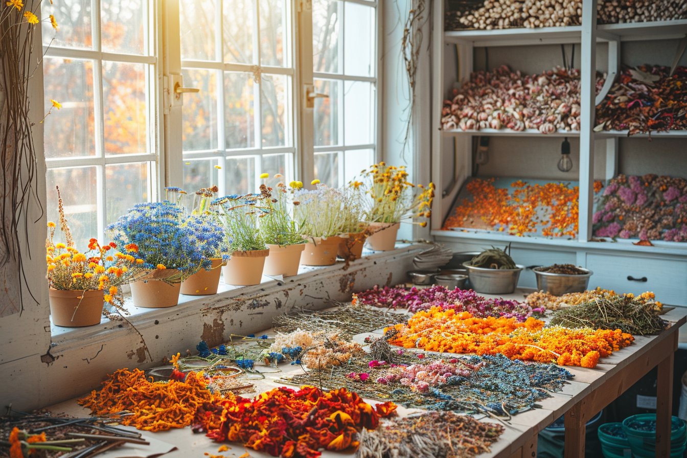 Préparer un atelier collage de printemps écologique avec des matériaux naturels récupérés
